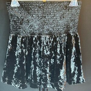 Jade Black and White Sequin Smocked Blouse